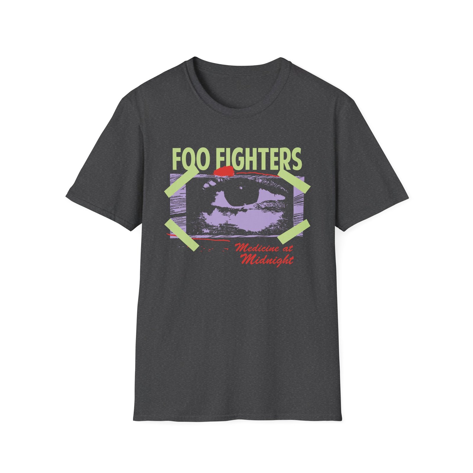 Foo Fighters Medicine at Midnight Eye Tape Unisex Softstyle T-Shirt
