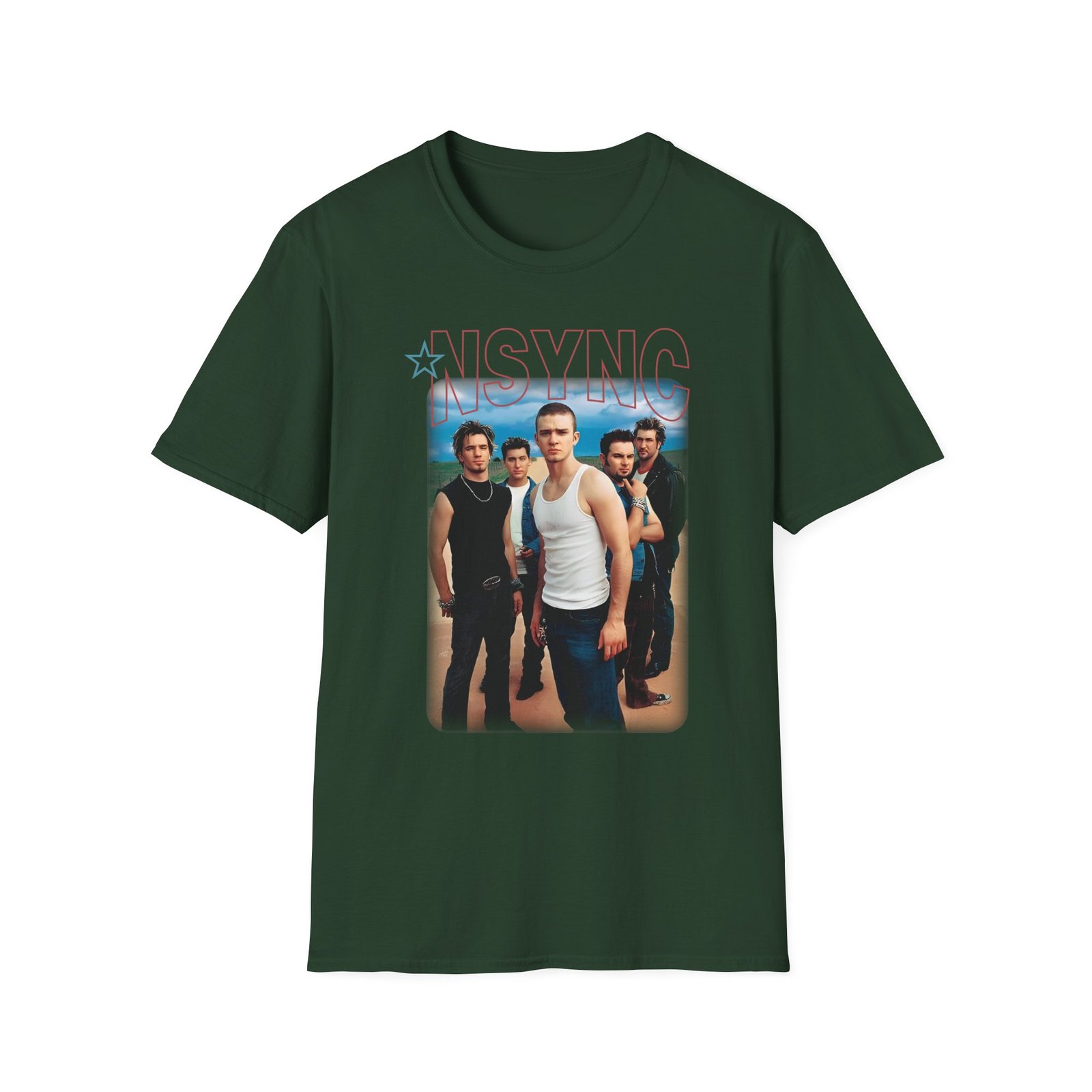 Nsync Outdoor Photo Unisex Softstyle T-Shirt