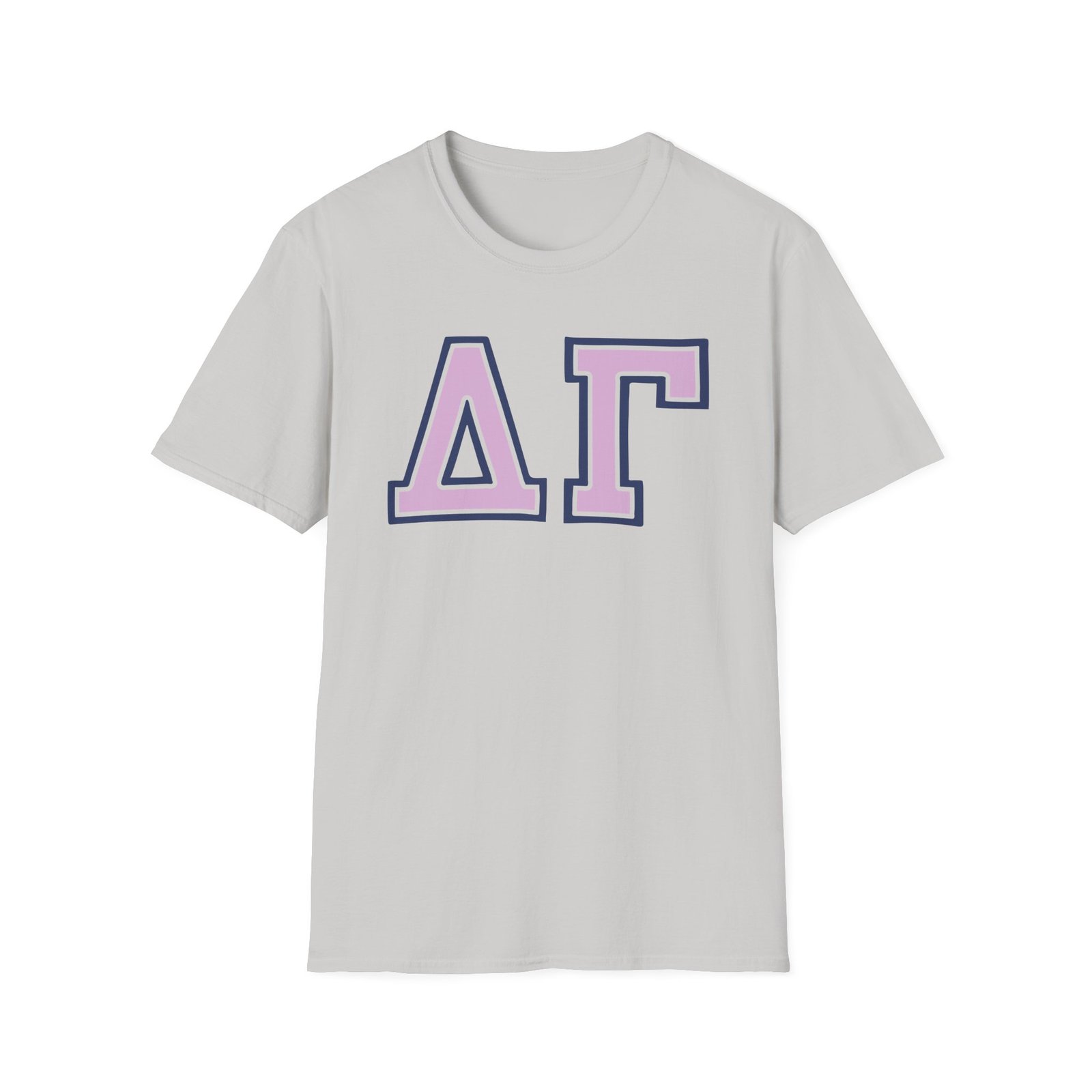 Delta Gamma Chenille Letter Unisex Softstyle T-Shirt