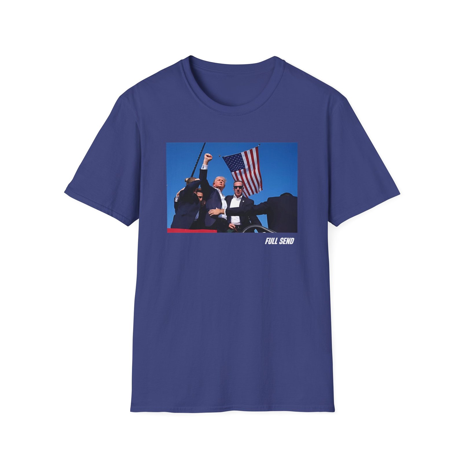 Full Send Trump Fight Unisex Softstyle T-Shirt
