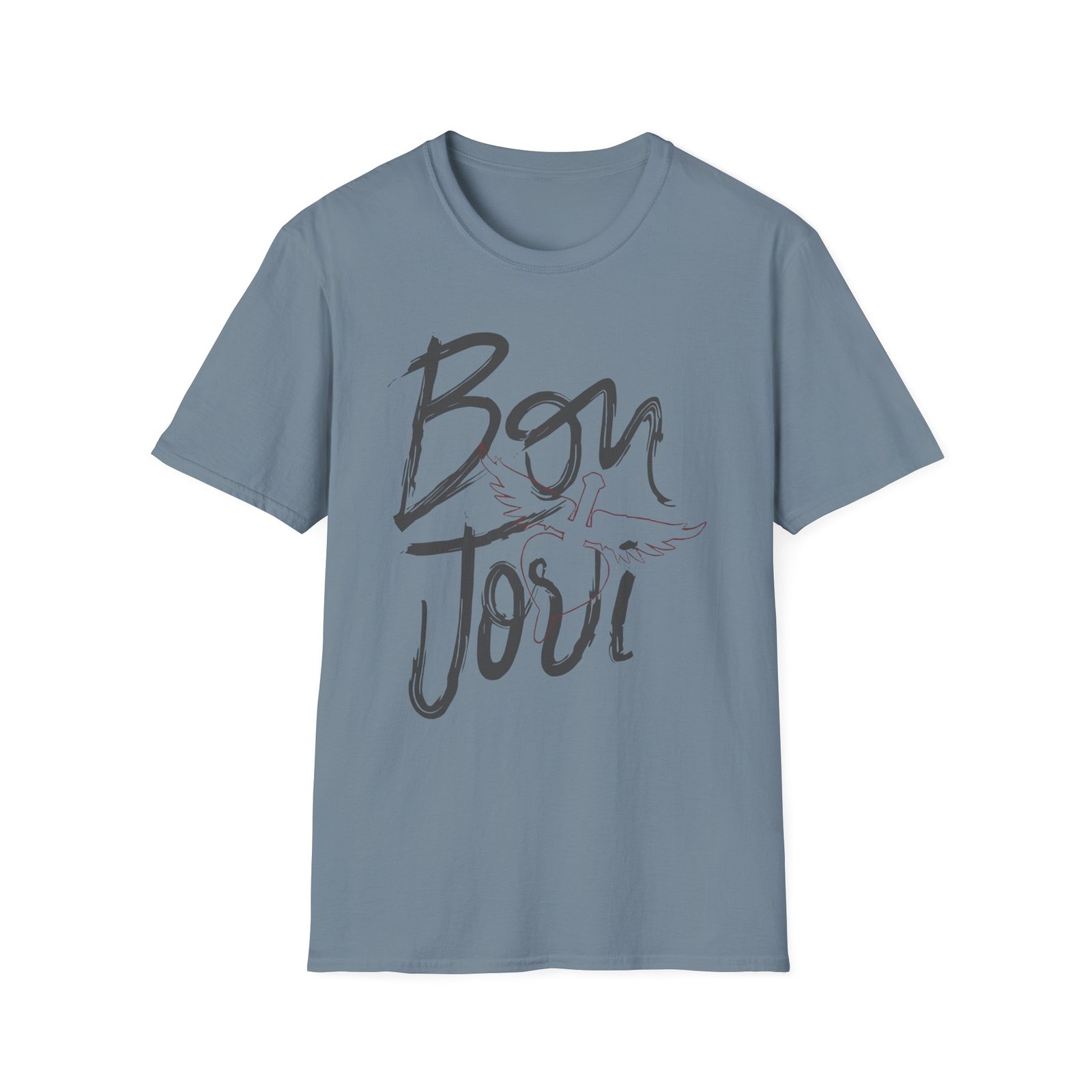Bon Jovi Brush Strokes Unisex Softstyle T-Shirt