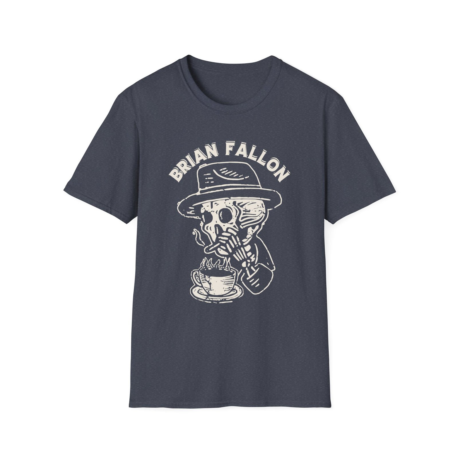 Brian Fallon Smoking Skeleton Unisex Softstyle T-Shirt