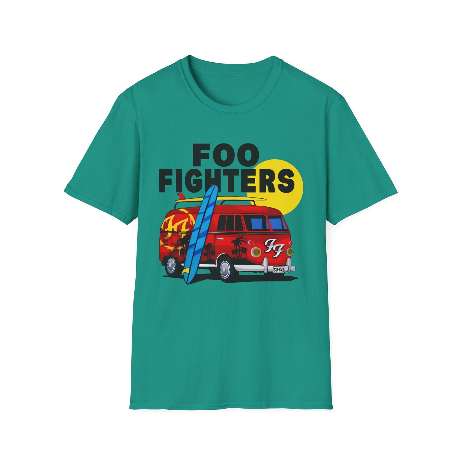 Foo Fighters Split Window Unisex Softstyle T-Shirt