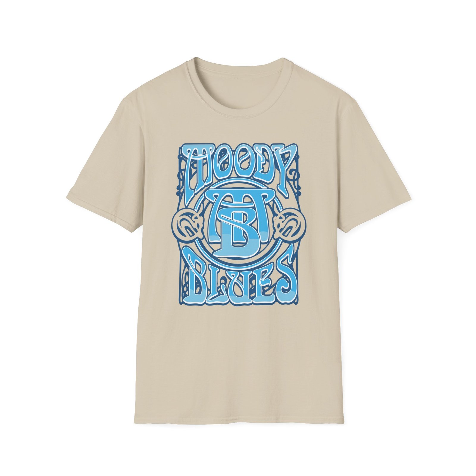 The Moody Blues Psychedelic Logo Unisex Softstyle T-Shirt