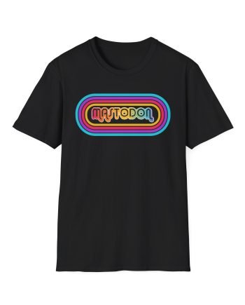 Mastodon 70's Rainbow Logo Unisex Softstyle T-Shirt