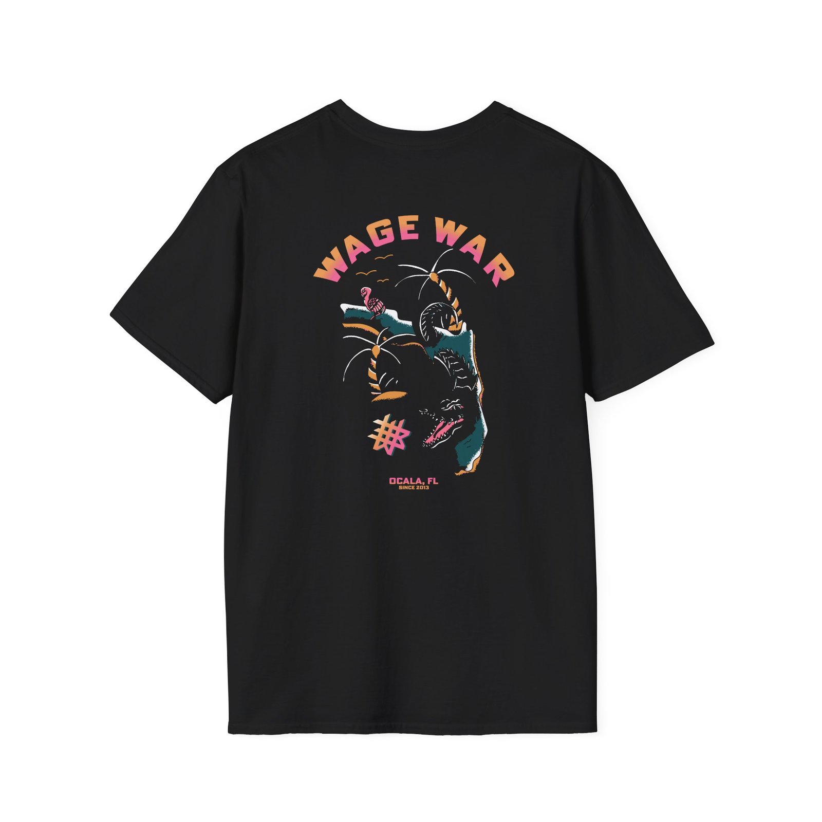 Wage War Swimming Gator Unisex Softstyle T-Shirt