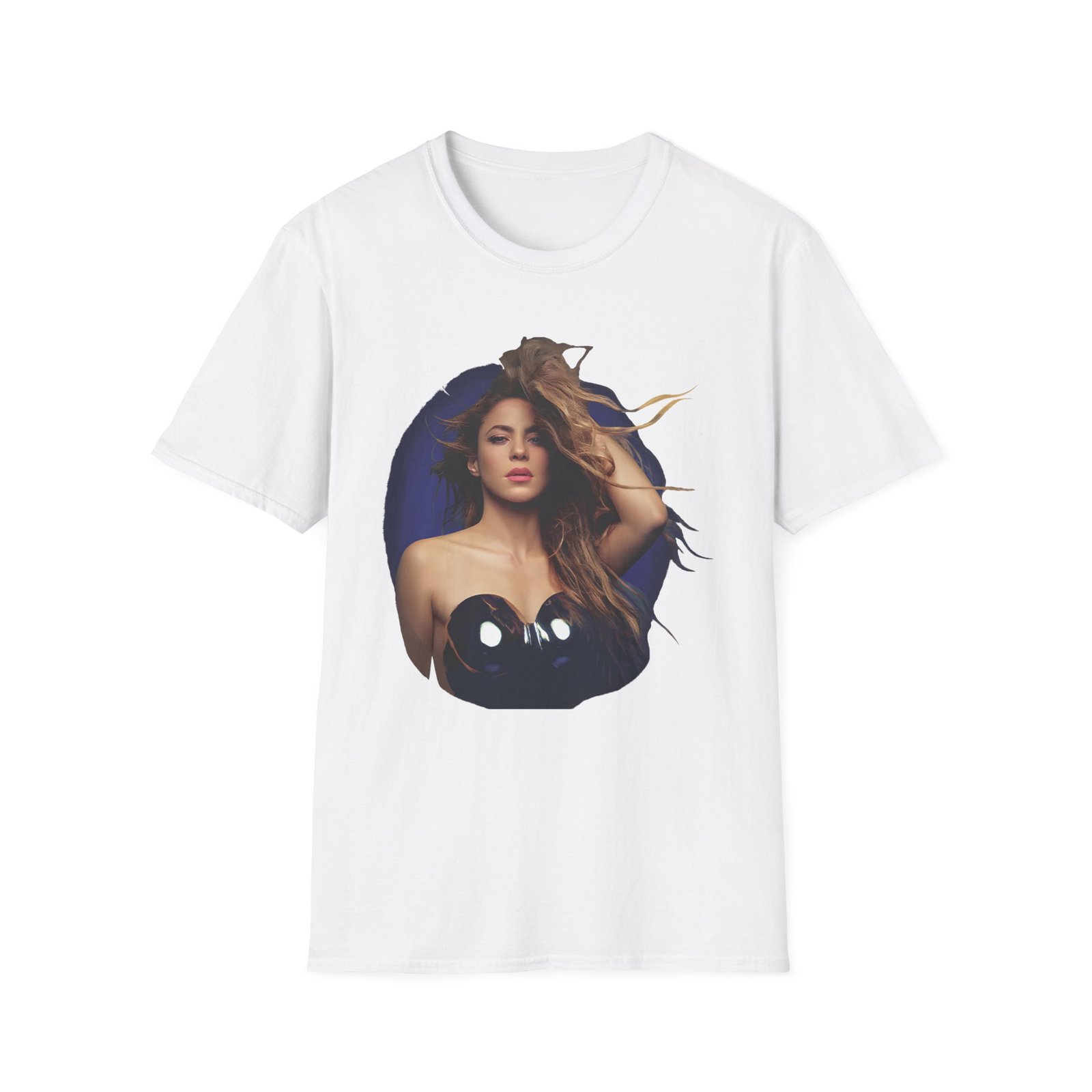 Shakira Sapphire Aura Unisex Softstyle T-Shirt