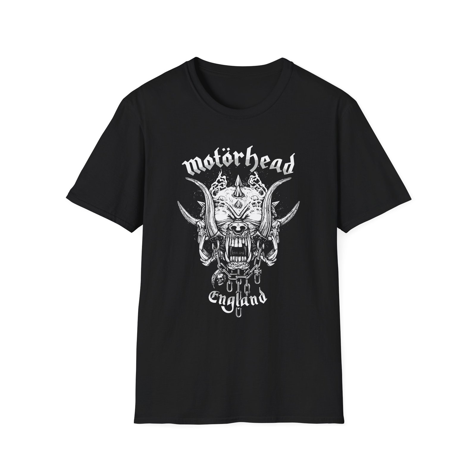 Motorhead Smoking Snaggletooth Unisex Softstyle T-Shirt