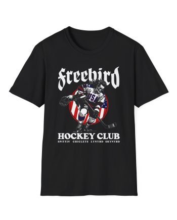 Freebird Usa Spittin Chiclets X Lynyrd Skynyrd Unisex Softstyle T-Shirt