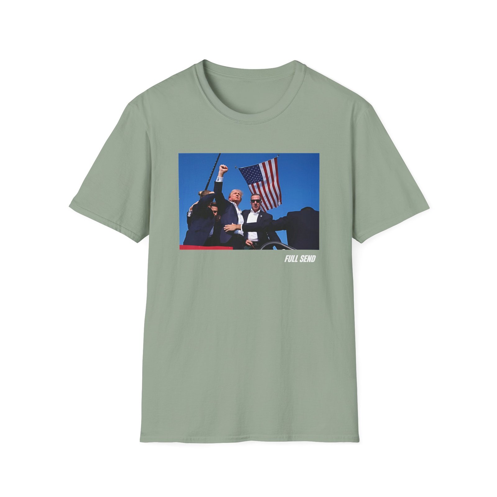 Full Send Trump Fight Unisex Softstyle T-Shirt