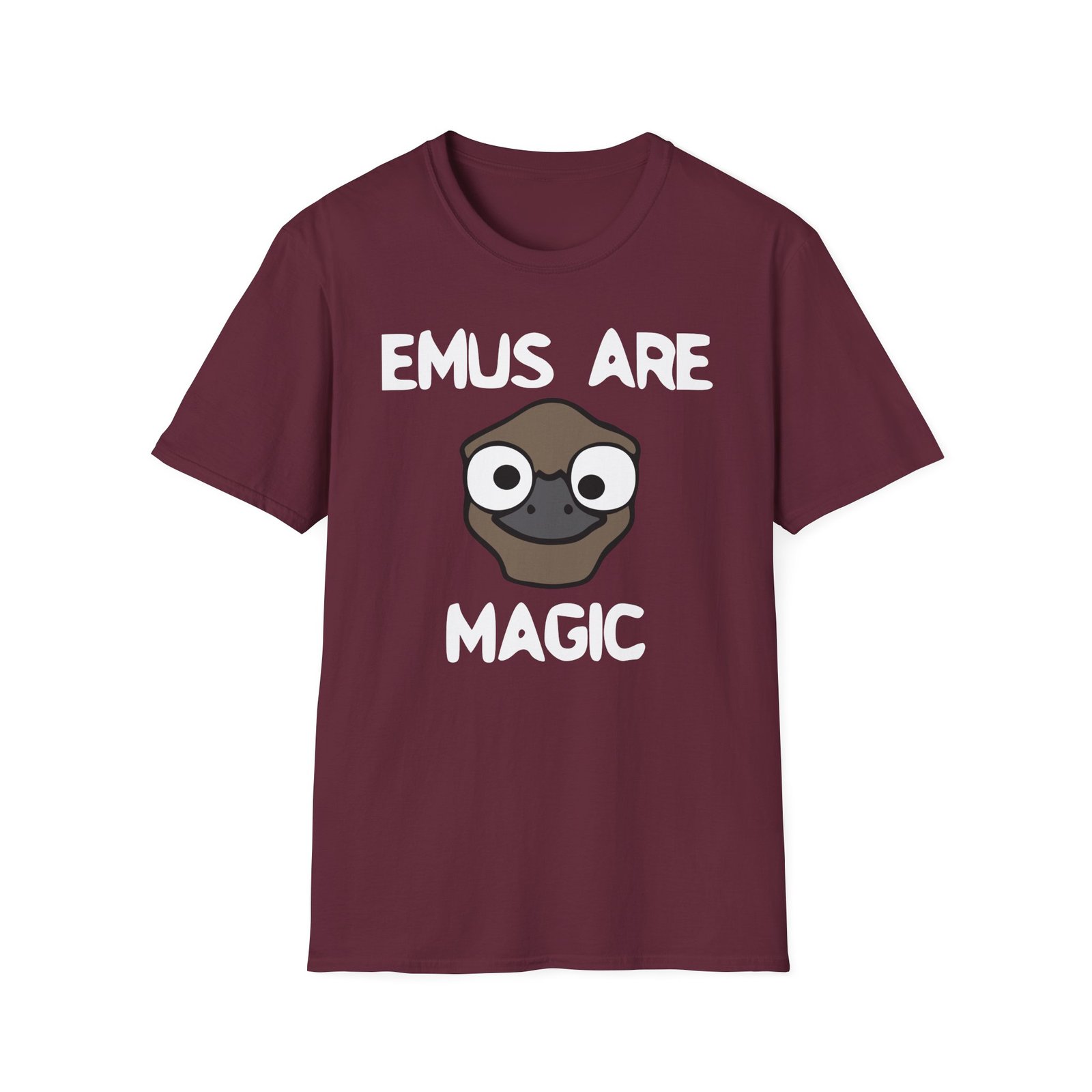 Oversimplified Emus Are Magic Unisex Softstyle T-Shirt