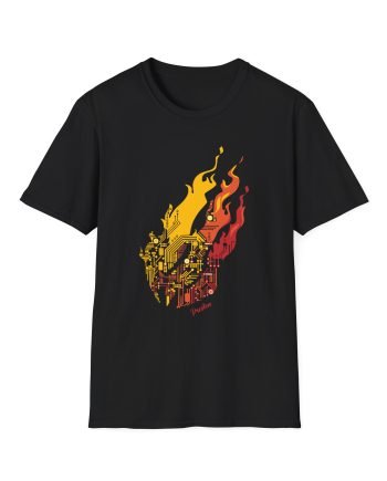 Preston Circuit Flame Unisex Softstyle T-Shirt