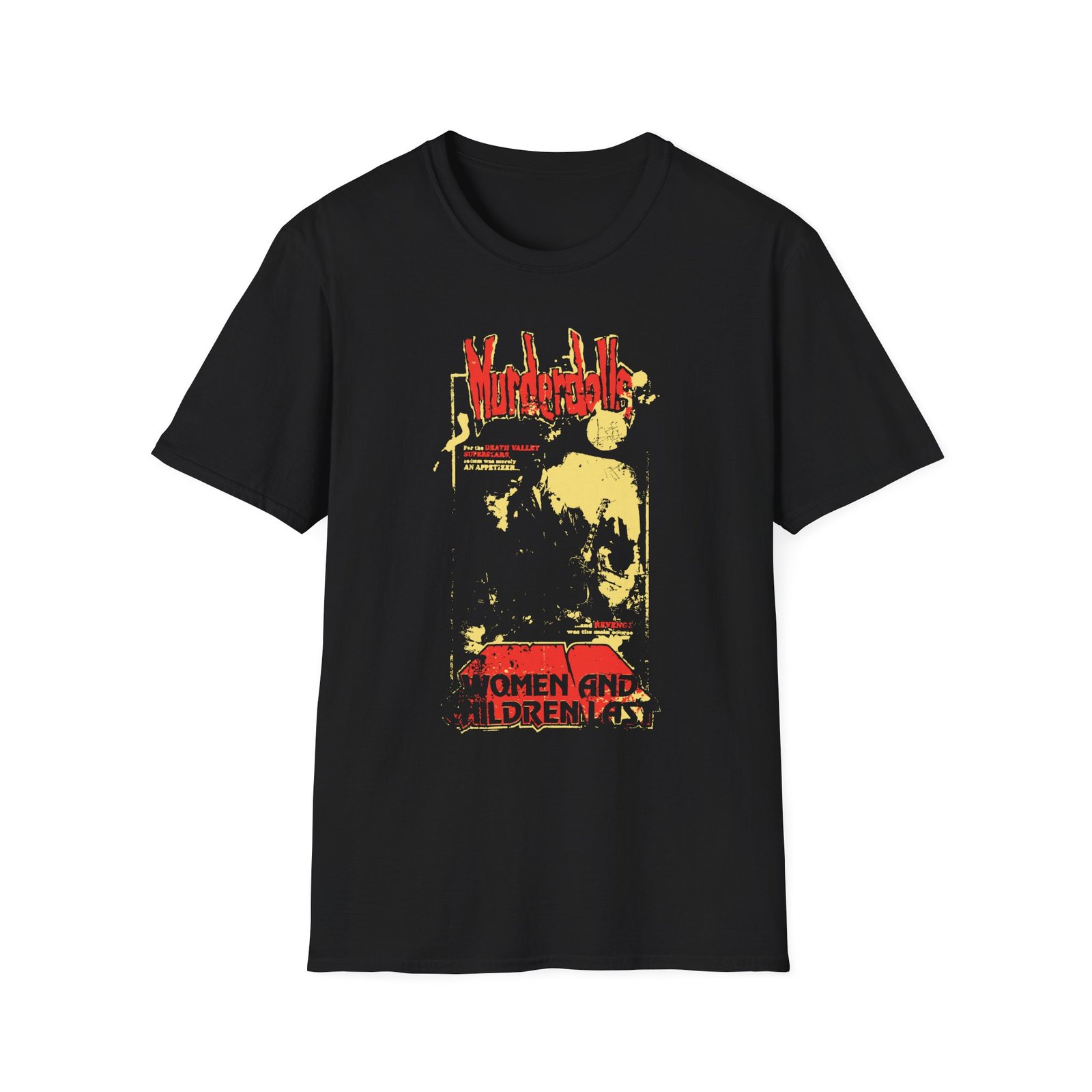 Murderdolls 80's Horror Poster Unisex Softstyle T-Shirt