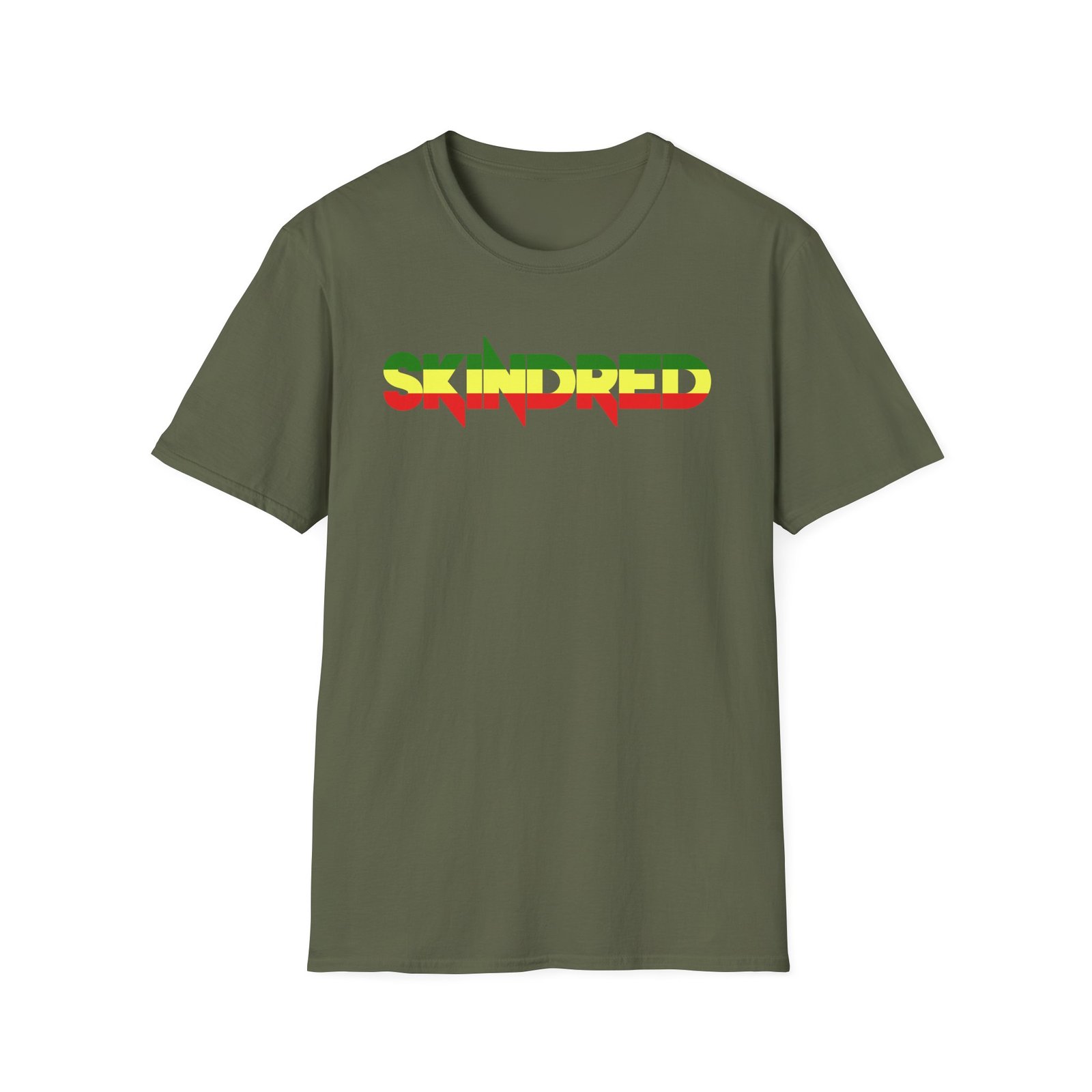 Skindred Rasta Logo Unisex Softstyle T-Shirt