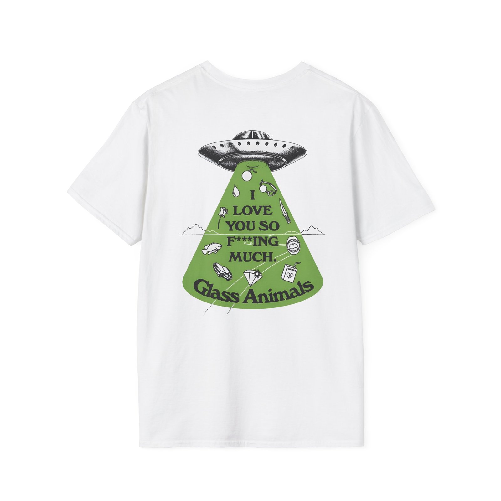 Glass Animals I Love You So F***ing Much Glow-In-The-Dark Unisex Softstyle T-Shirt