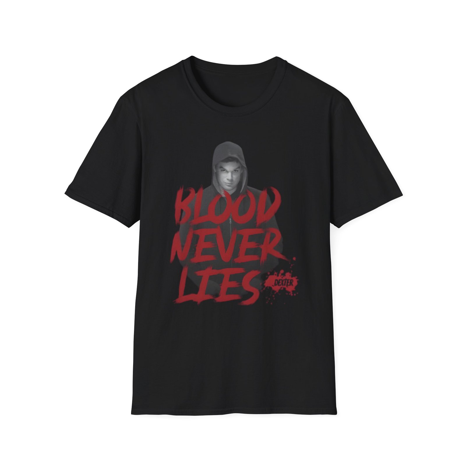 Dexter Blood Never Lies Unisex Softstyle T-Shirt