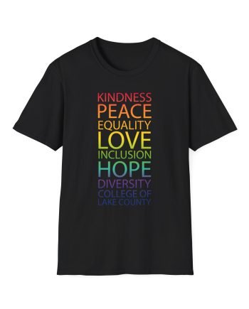 College Lake County Rainbow Equality Unisex Softstyle T-Shirt
