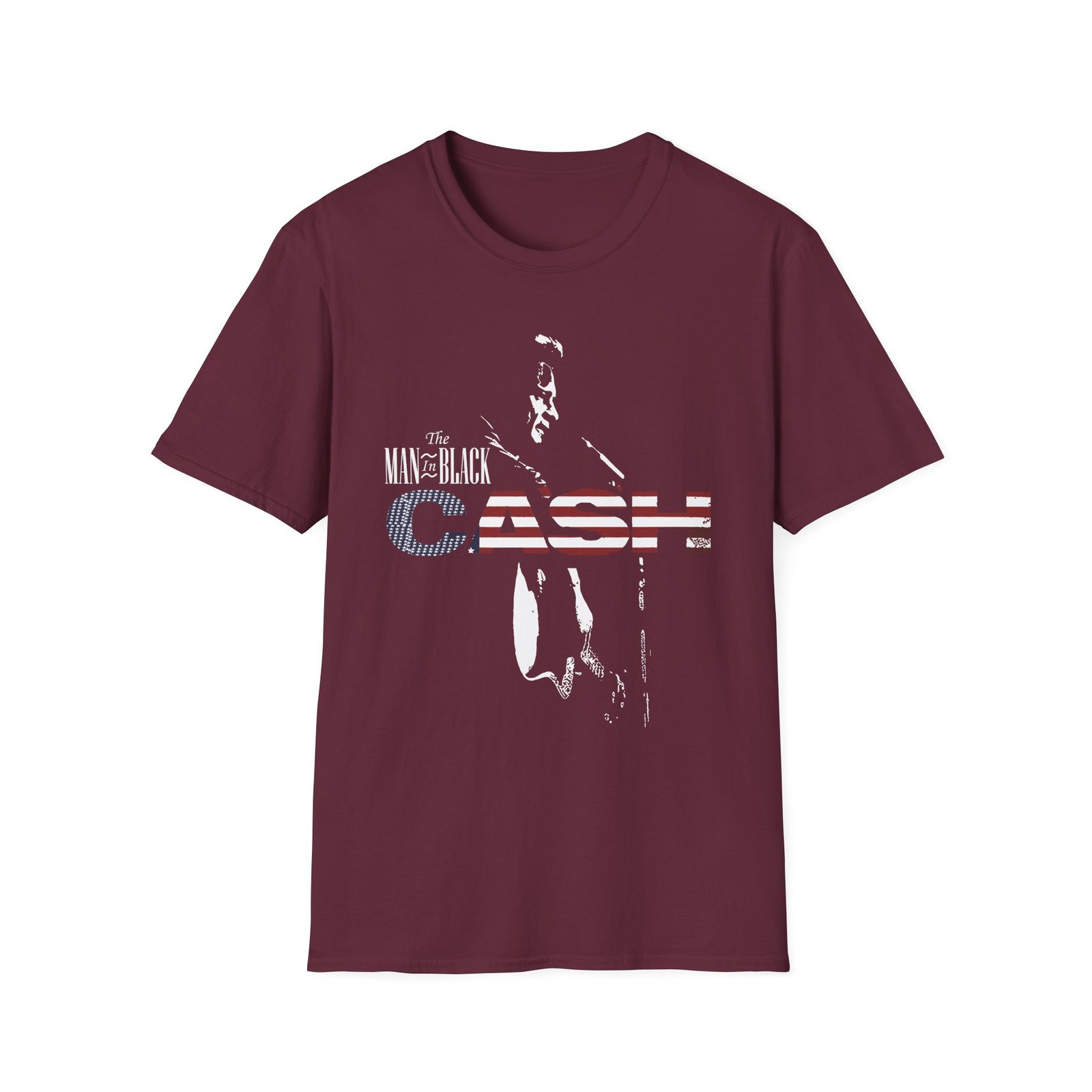Johnny Cash the Man in Black unisex softstyle t-shirt
