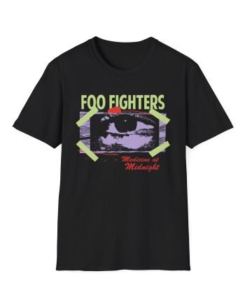 Foo Fighters Medicine at Midnight Eye Tape Unisex Softstyle T-Shirt