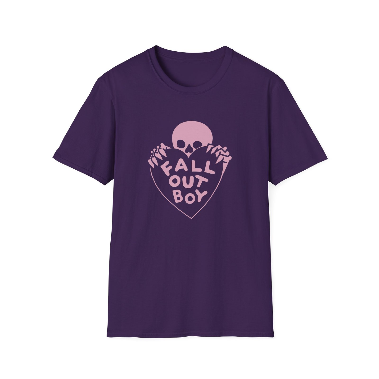 Fall Out Boy Skull Heart Unisex Softstyle T-Shirt