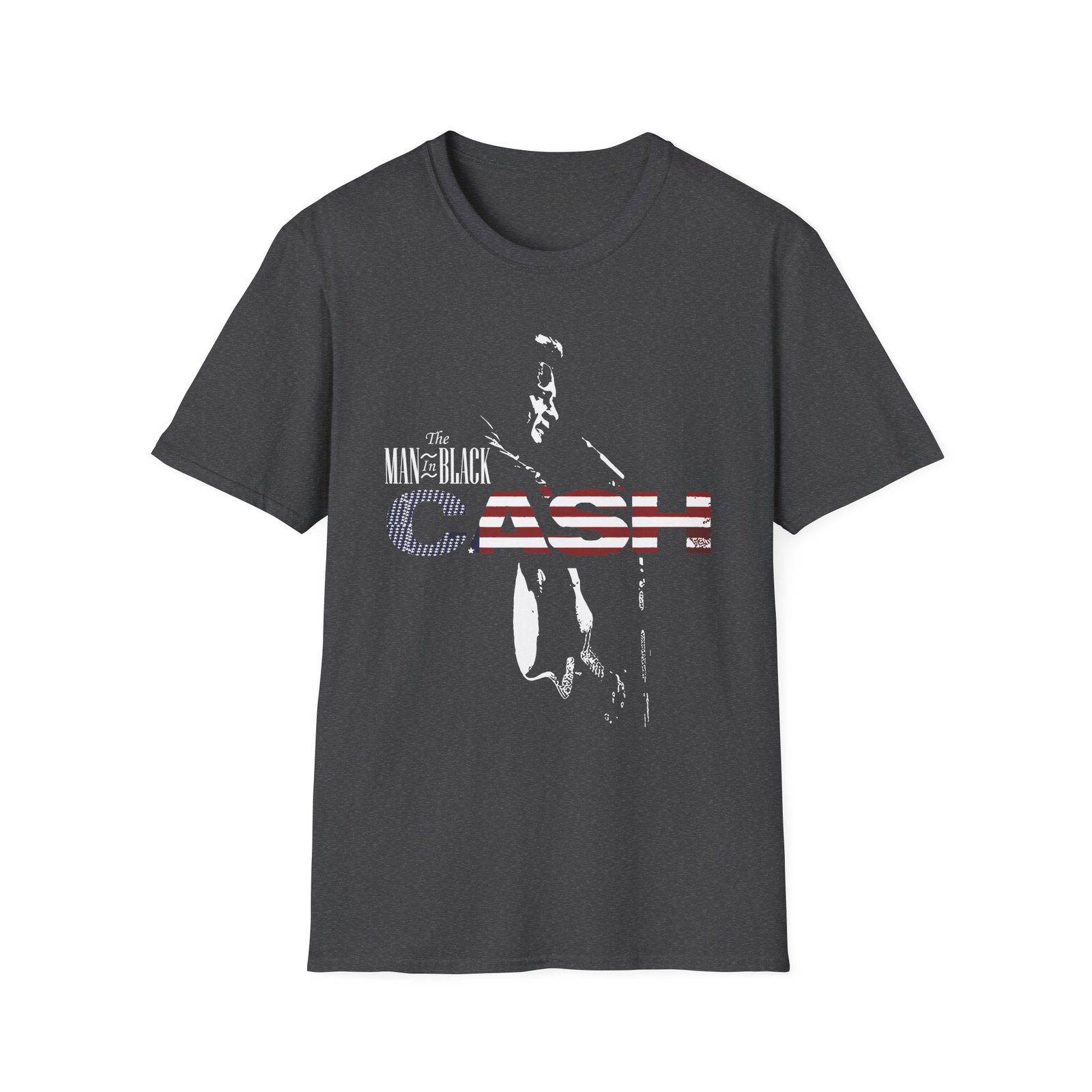 Johnny Cash the Man in Black unisex softstyle t-shirt
