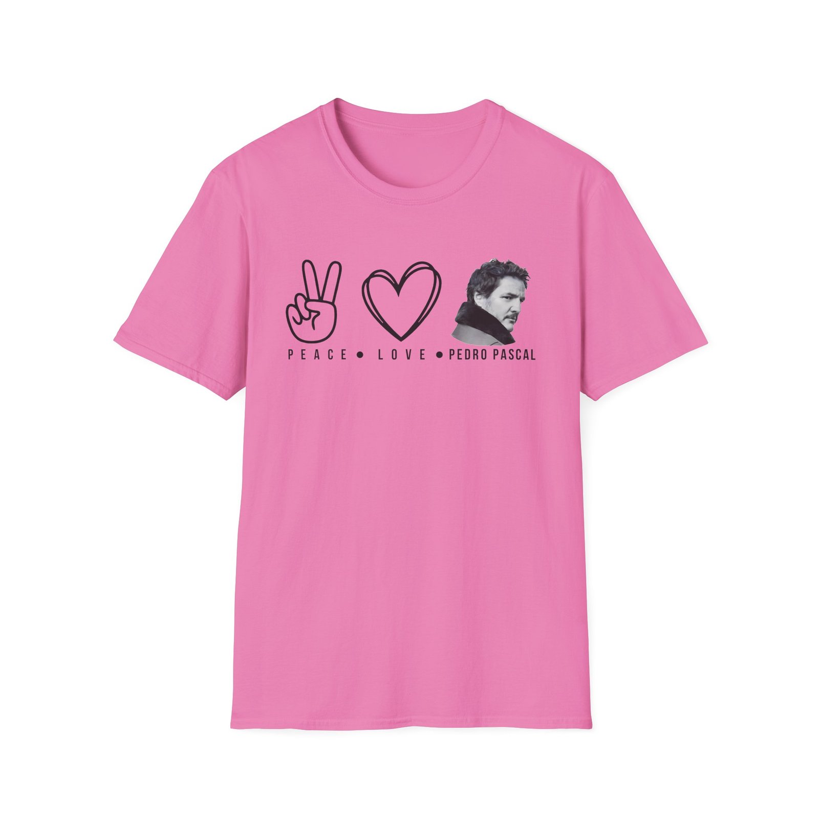 Peace Love Pedro Pascal Unisex Softstyle T-Shirt