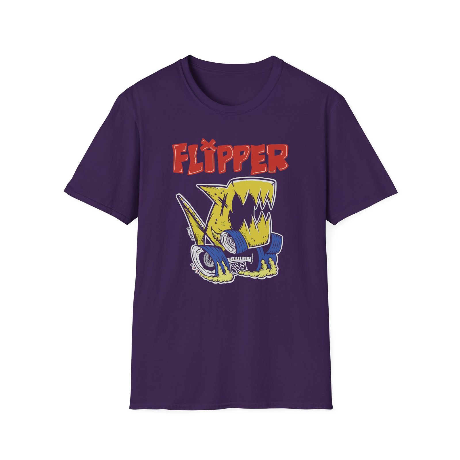 Flipper Monster Truck Unisex Softstyle T-Shirt