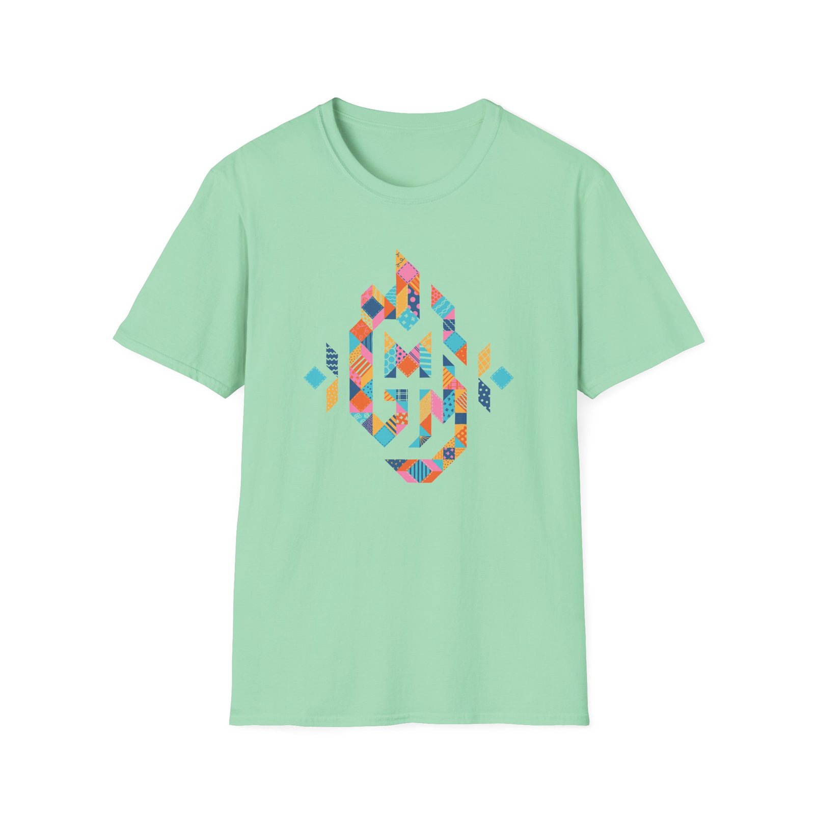 Good Mythical Morning Patchwork Logo unisex softstyle t-shirt