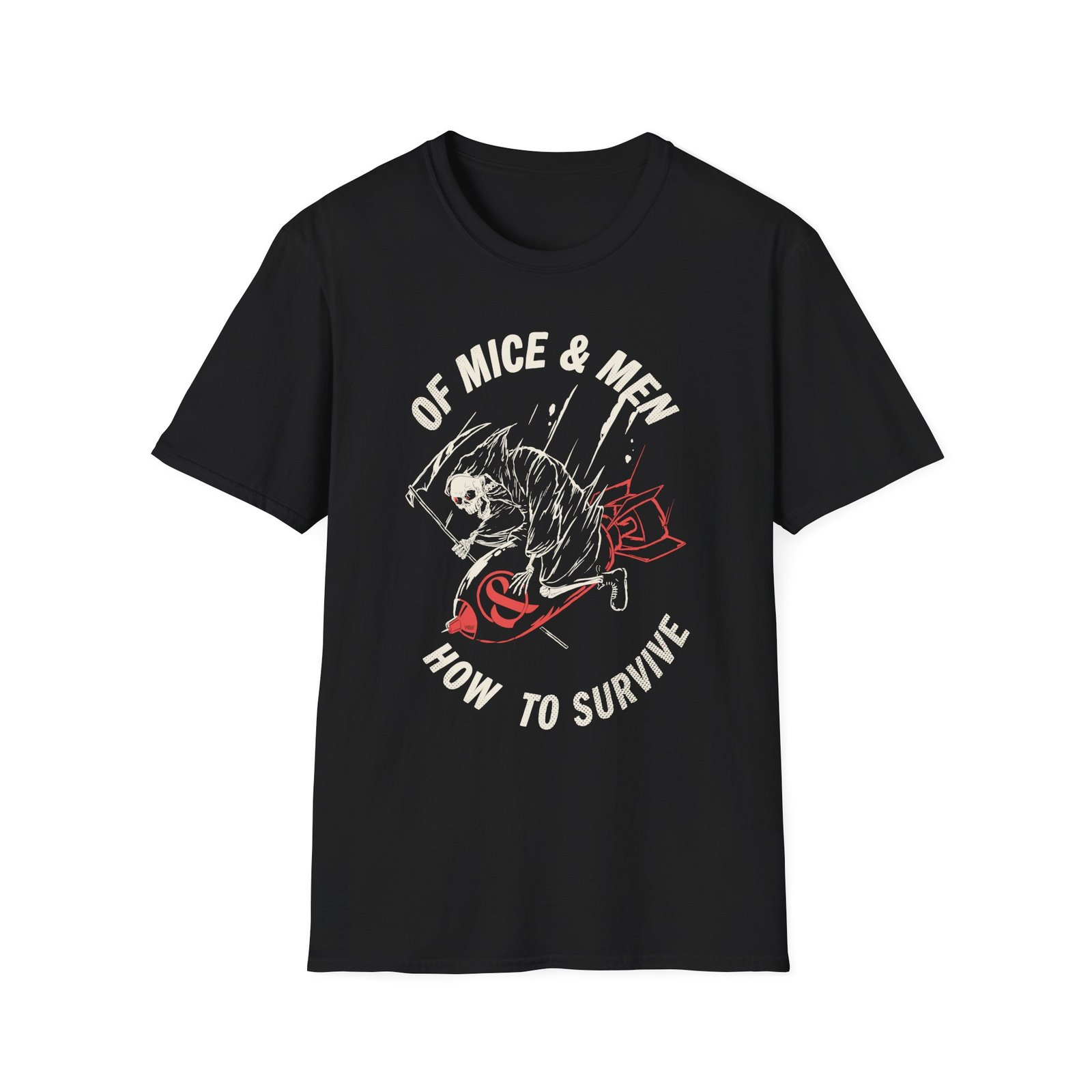 Of Mice and Men Reaper Bomb Unisex Softstyle T-Shirt