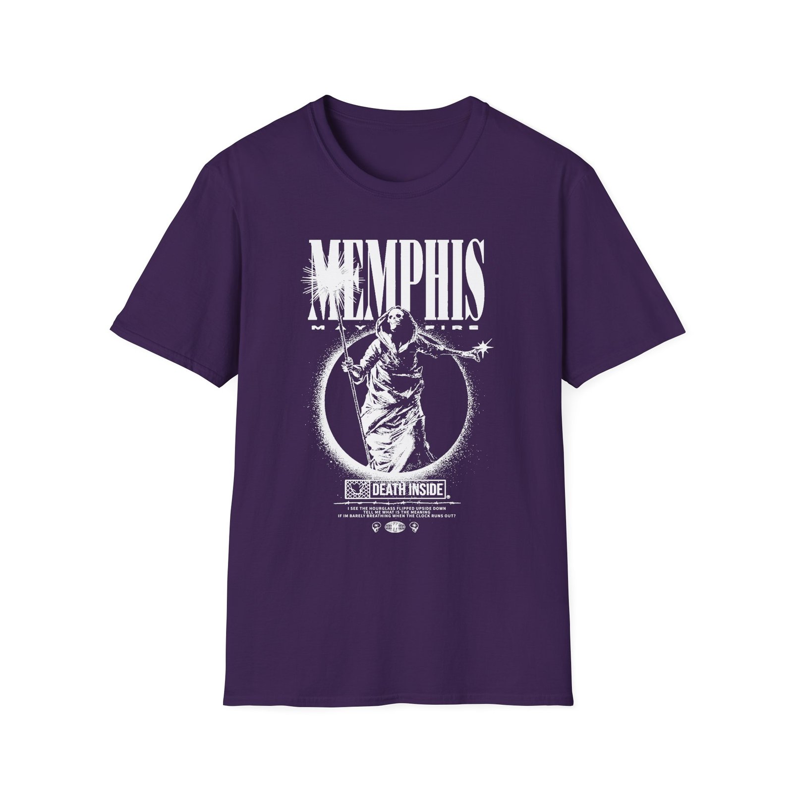 Memphis May Fire Death Staff Oxblood Unisex Softstyle T-Shirt