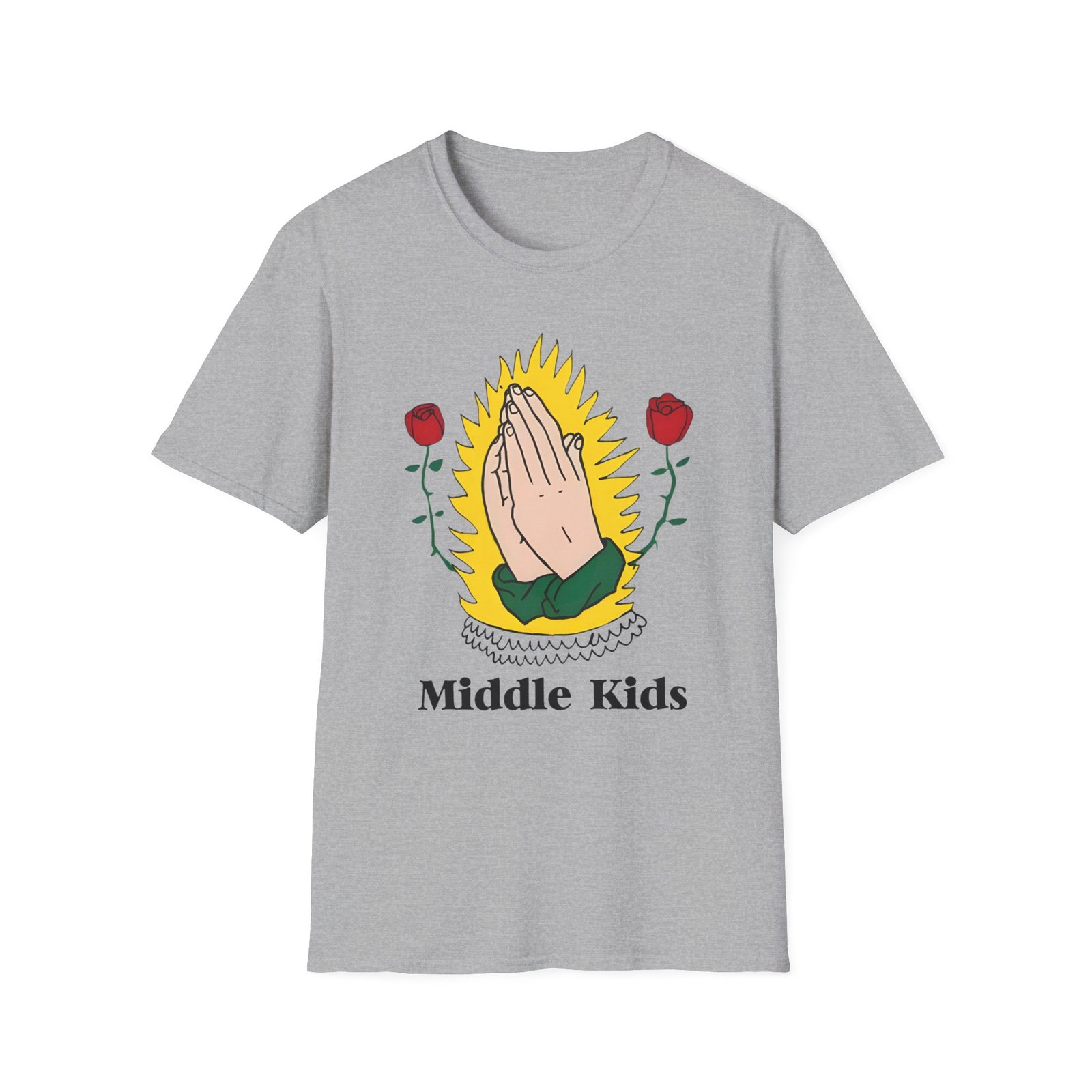 Middle Kids Praying Hands Unisex Softstyle T-Shirt