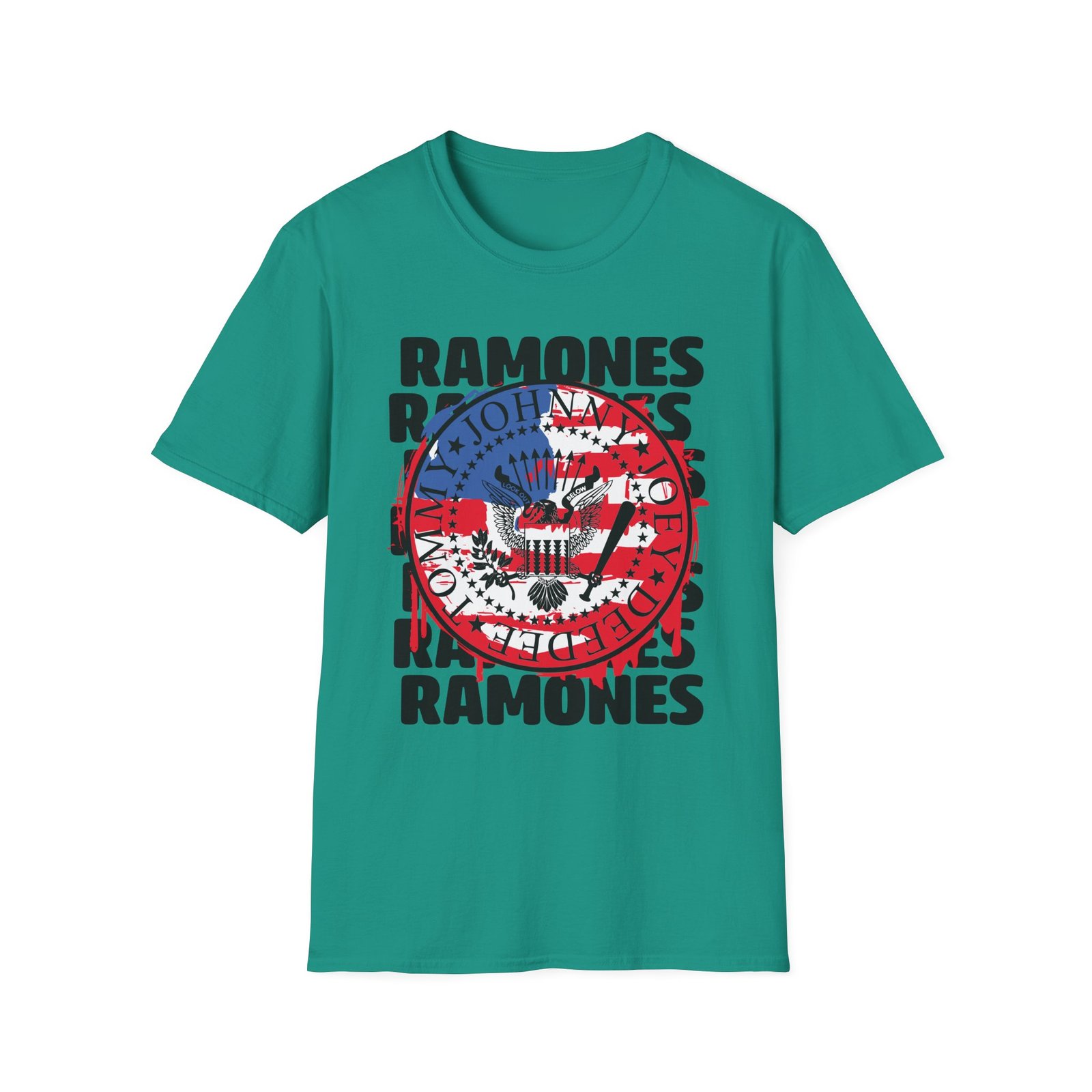 Ramones US Flag Unisex Softstyle T-Shirt
