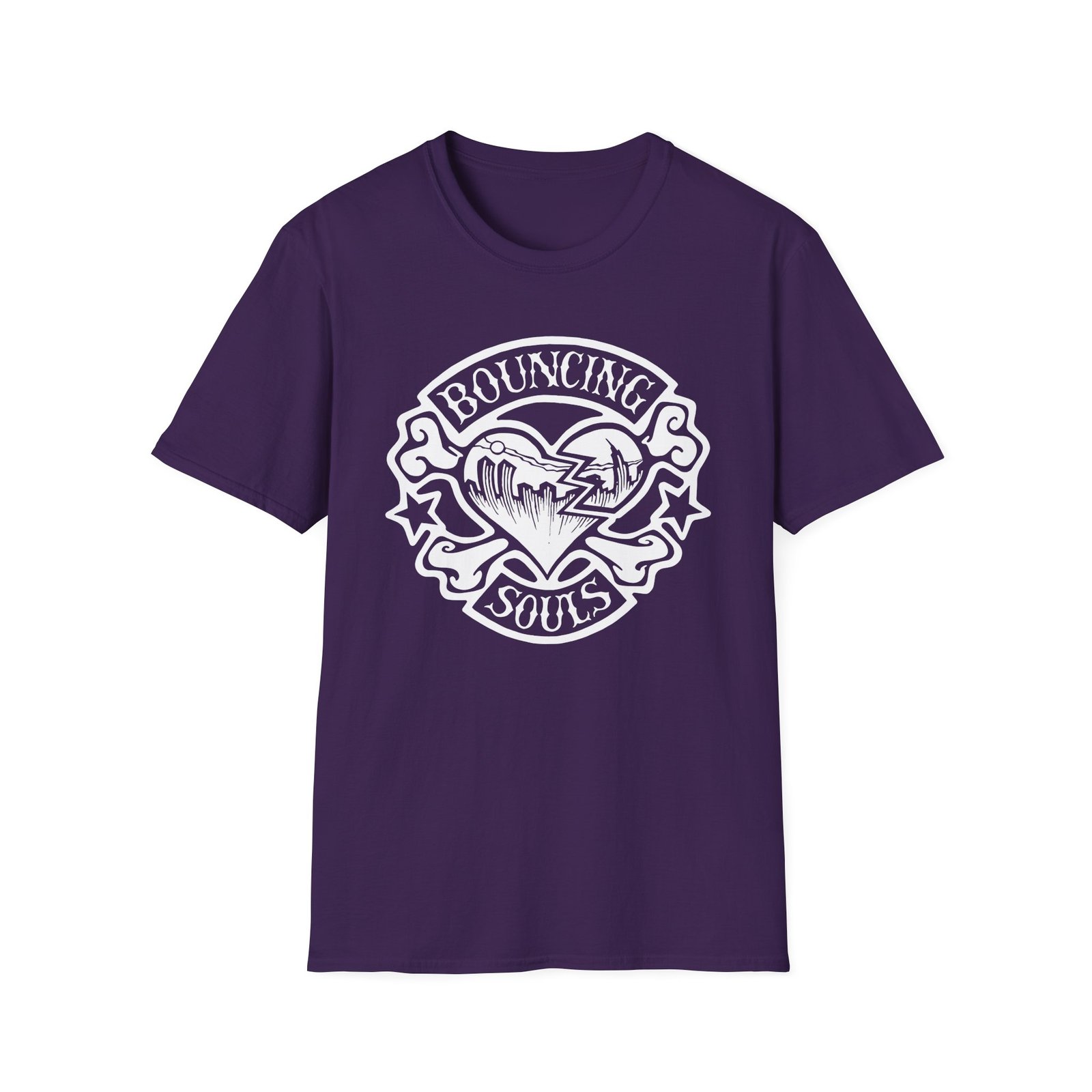 The Bouncing Souls Rocker Heart Unisex Softstyle T-Shirt