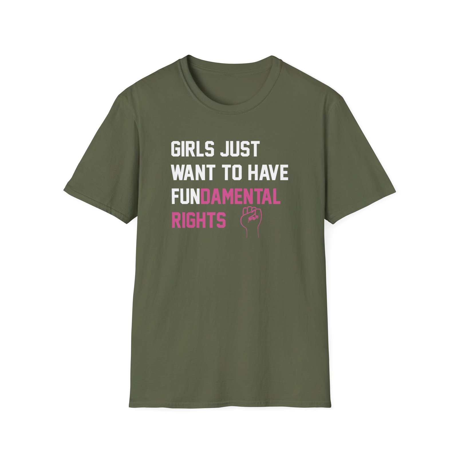 Pedro Pascal Girls Just Want to Have Fundamental Rights Unisex Softstyle T-Shirt