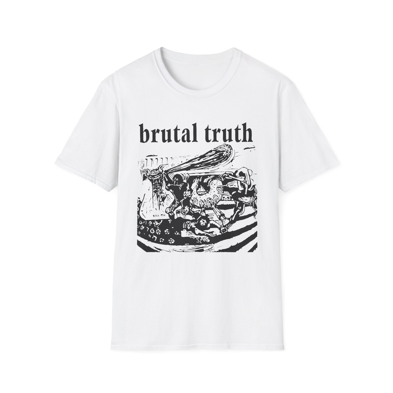 Brutal Truth Kill Pig Unisex Softstyle T-Shirt