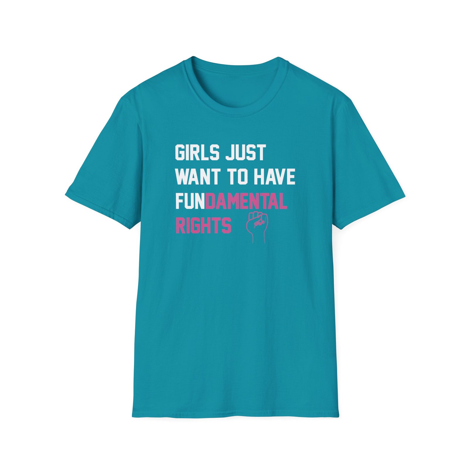 Pedro Pascal Girls Just Want to Have Fundamental Rights Unisex Softstyle T-Shirt