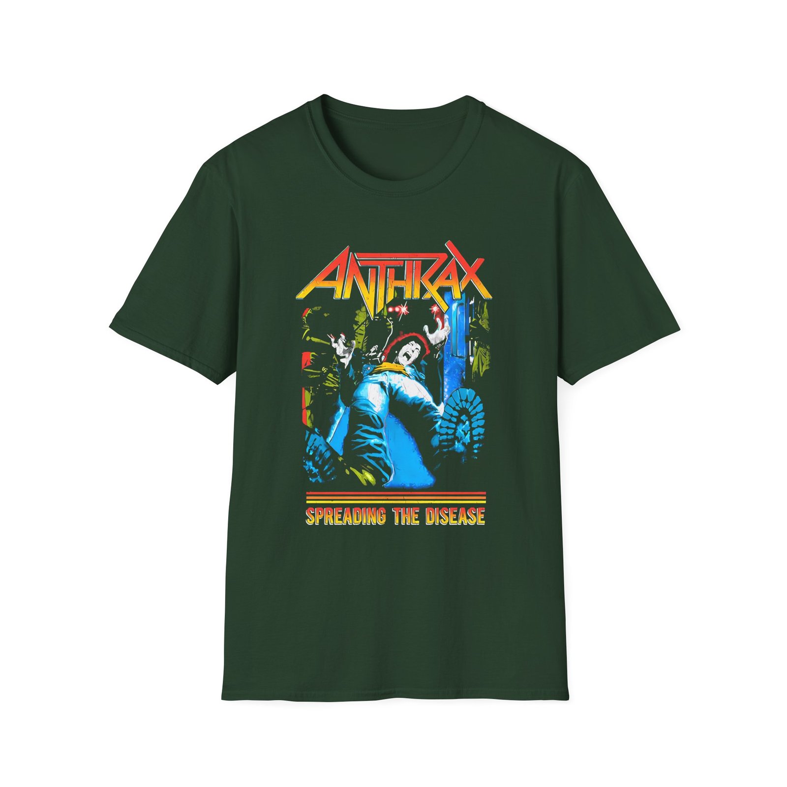 Anthrax Spreading The Disease unisex softstyle t-shirt