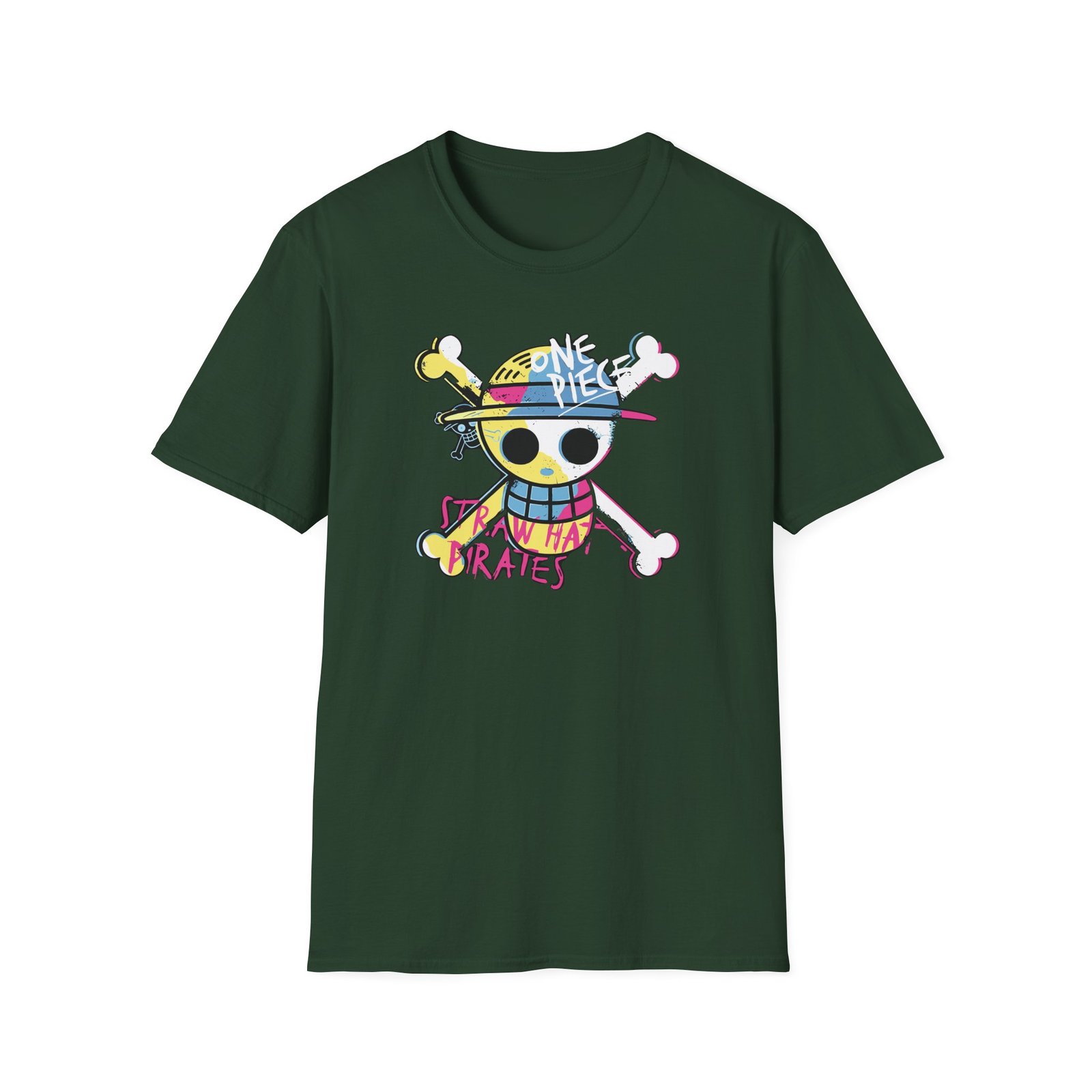 One Piece Straw Hat Pirates Unisex Softstyle T-Shirt