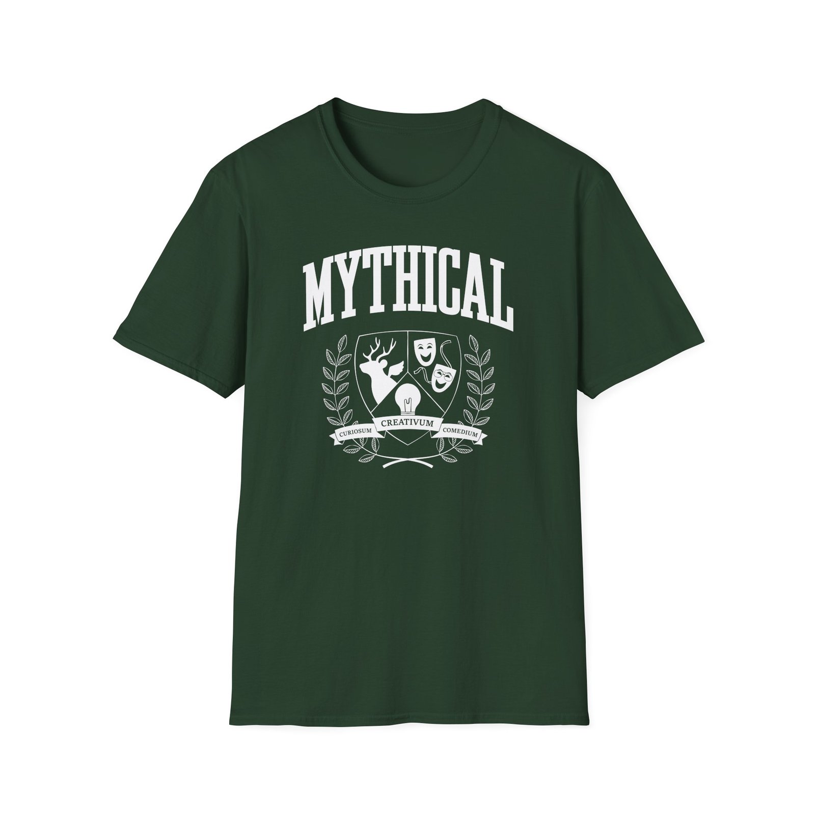 Good Mythical Morning Mythical Collegiate Emblem unisex softstyle t-shirt