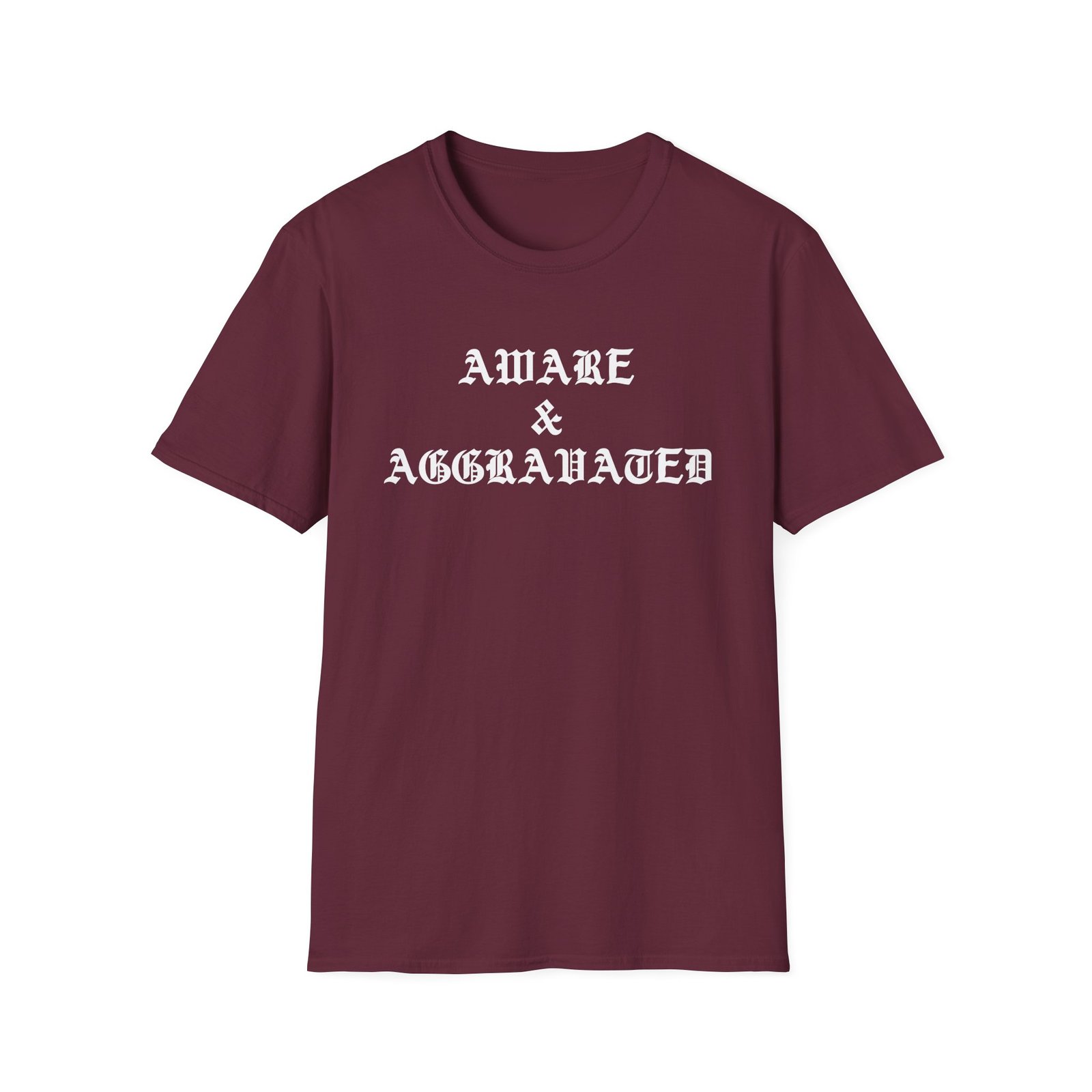 Leo Skepi Aware & Aggravated Unisex Softstyle T-Shirt