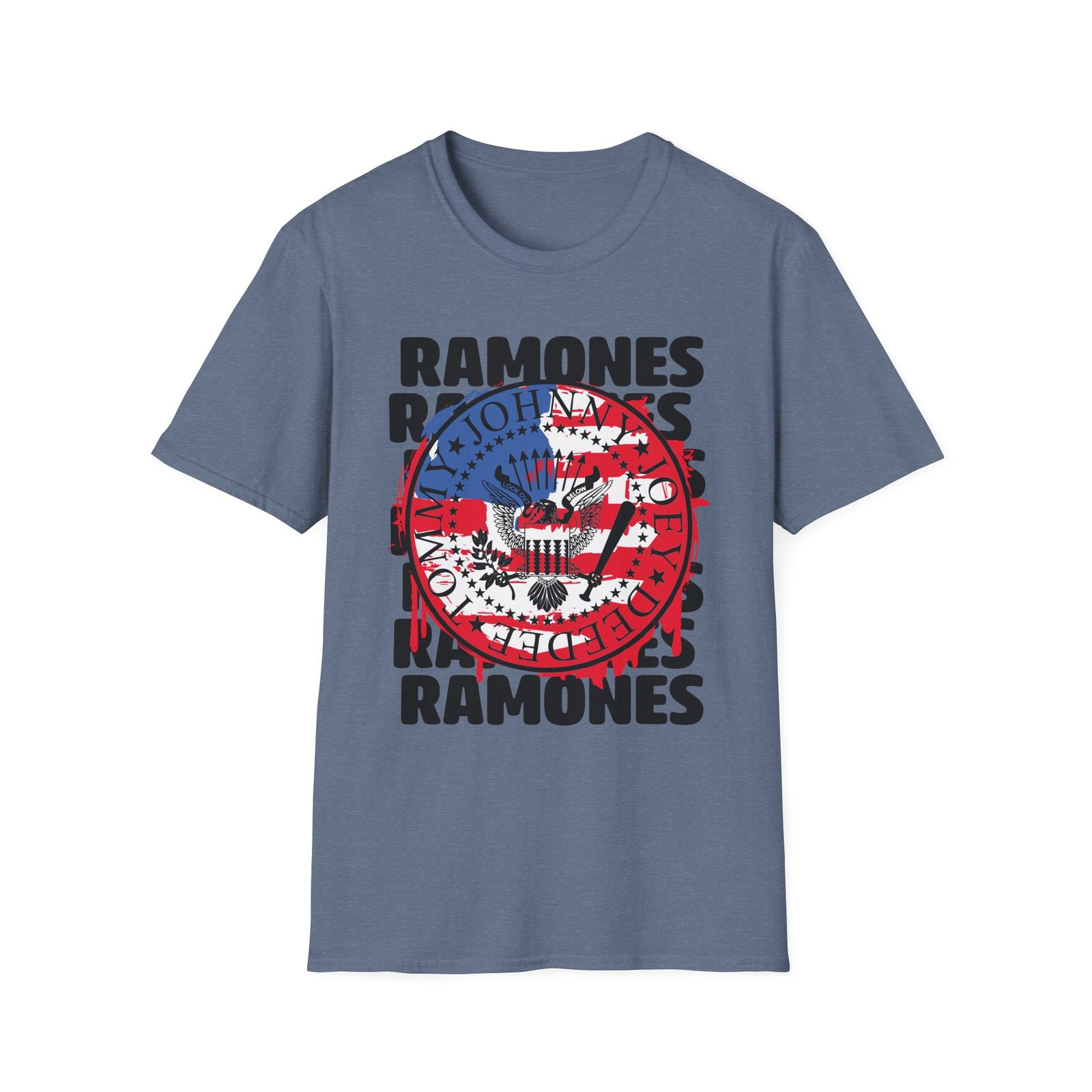 Ramones US Flag Unisex Softstyle T-Shirt