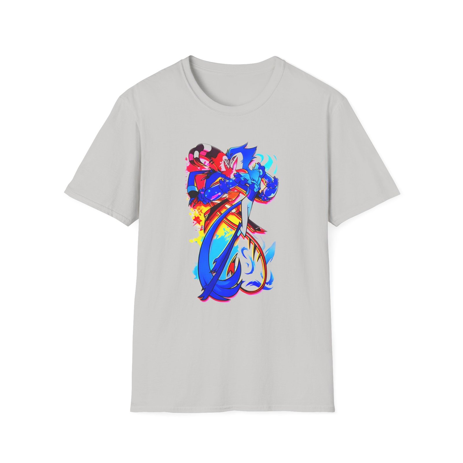 Helluva Boss Stolas & Blitzo Micro Unisex Softstyle T-Shirt