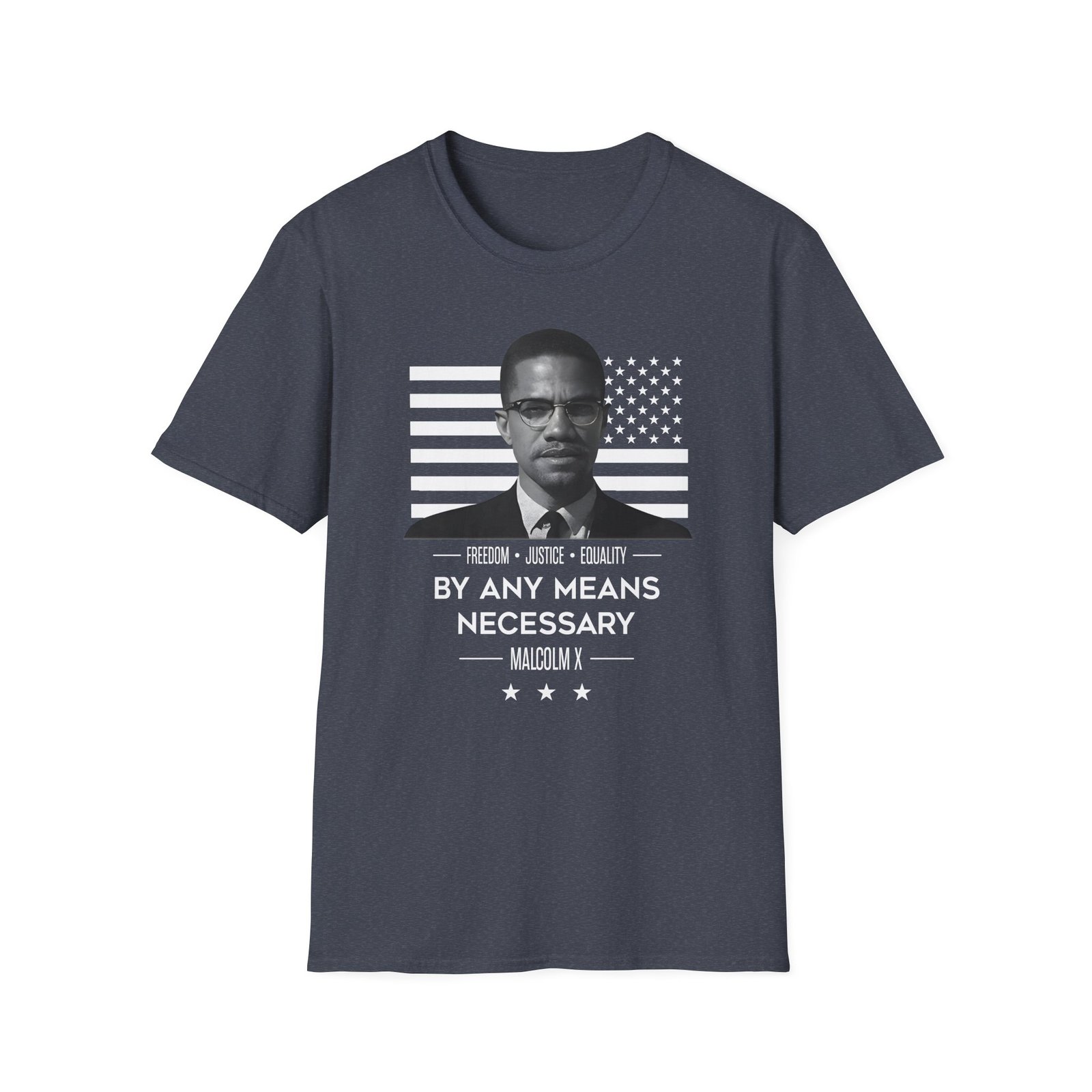 Malcolm X by Any Means Necessary Unisex Softstyle T-Shirt
