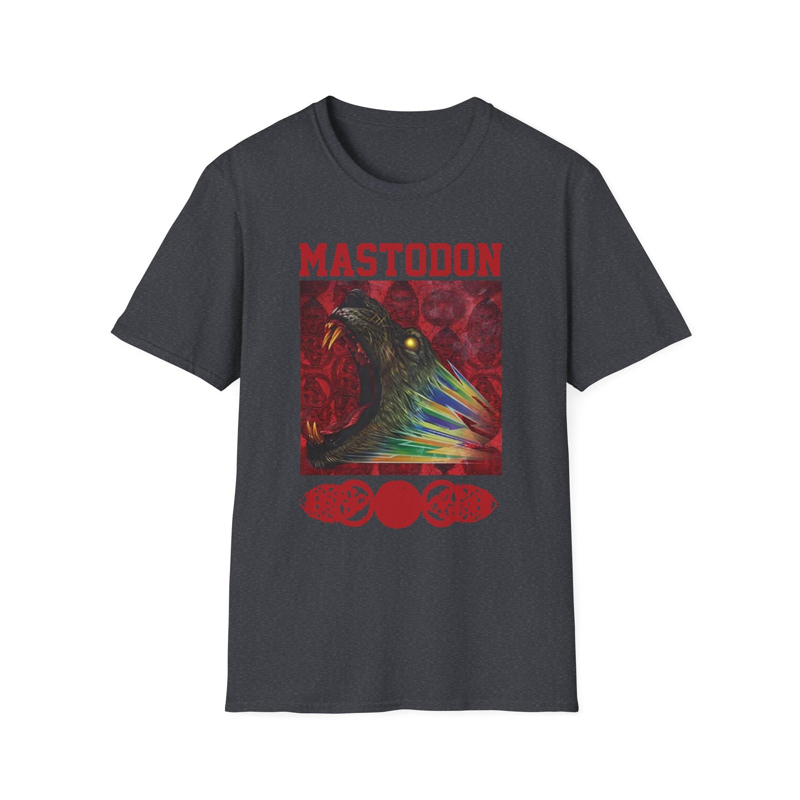 Mastodon Rainbow Lion Unisex Softstyle T-Shirt