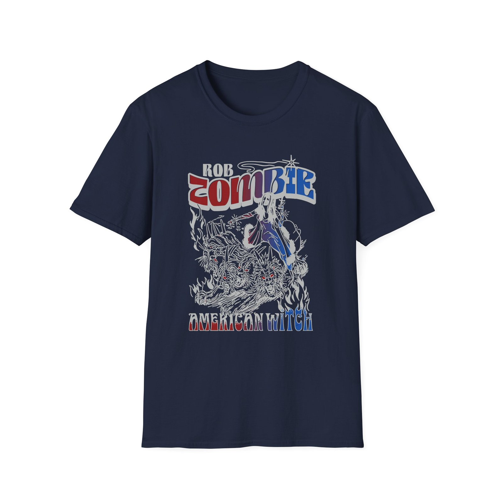 Rob Zombie American Wild Witch Unisex Softstyle T-Shirt