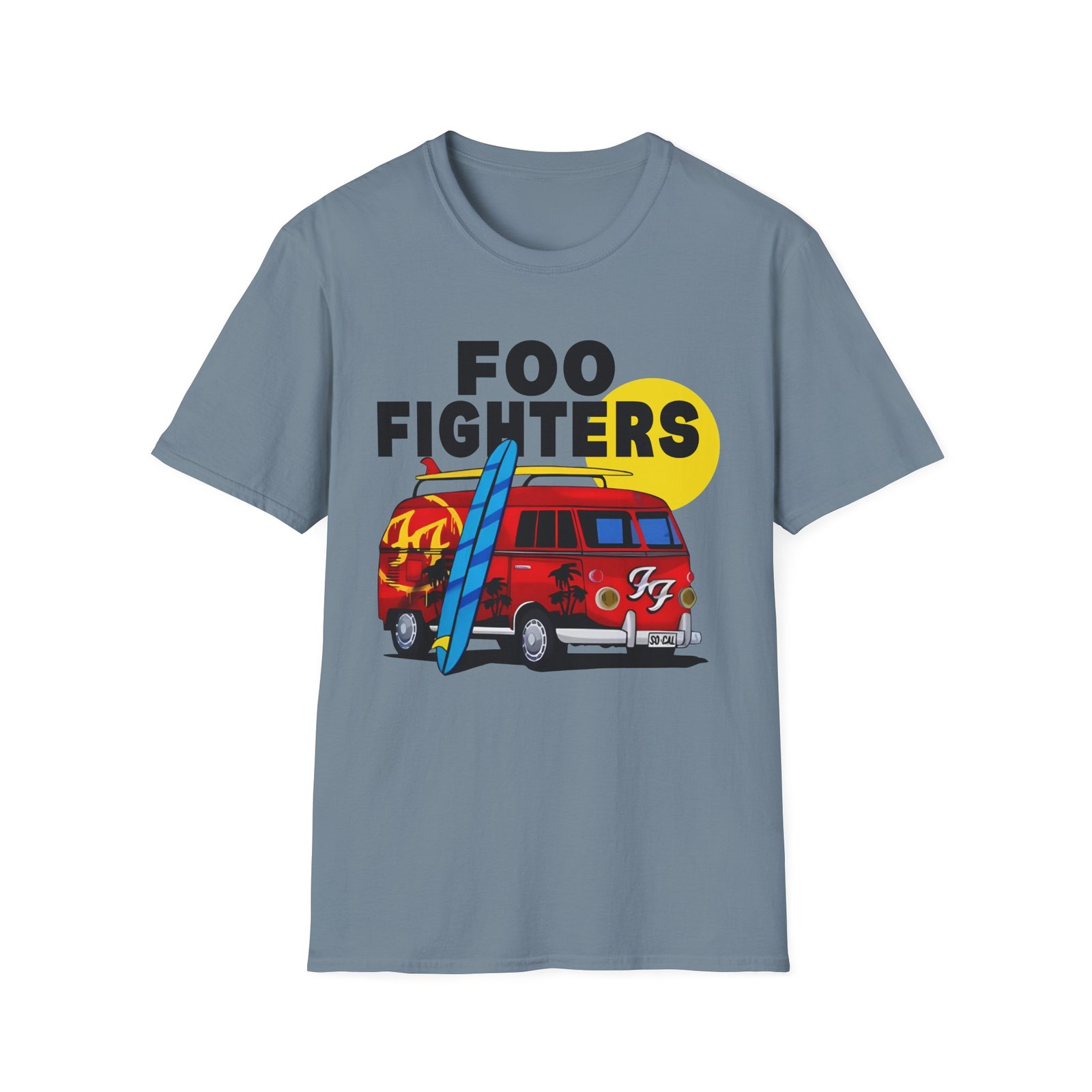 Foo Fighters Split Window Unisex Softstyle T-Shirt