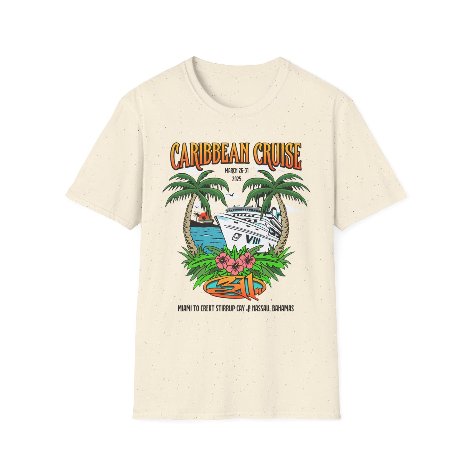 311 Caribbean Cruise 2025 Boat Unisex Softstyle T-Shirt
