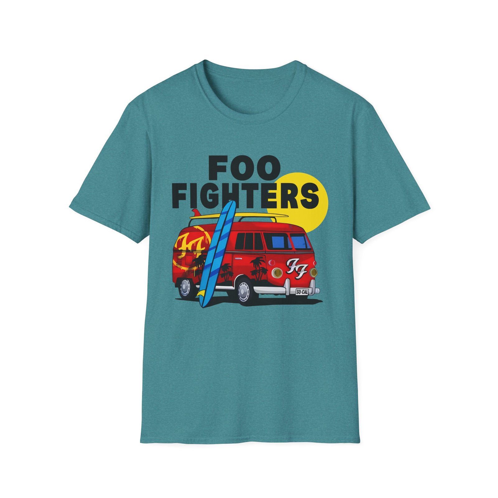 Foo Fighters Split Window Unisex Softstyle T-Shirt