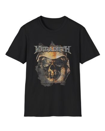Megadeth Youthanasia Ripped Vic Unisex Softstyle T-Shirt