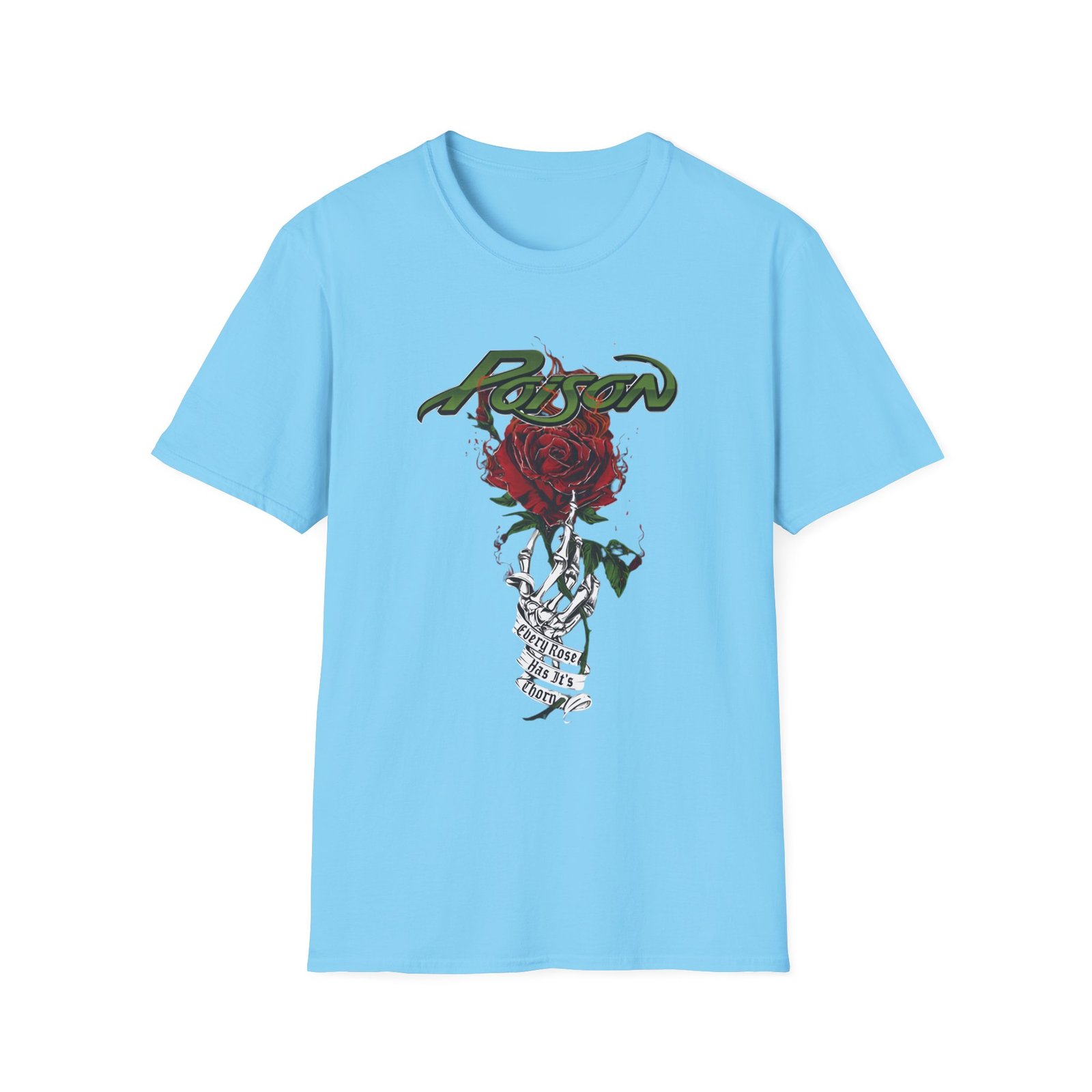 Poison Every Rose Has Its Thorn Unisex Softstyle T-Shirt